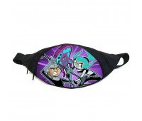 Поясная сумка бананка Дэнни Призрак (GB- danny phantom 01) Gear Bag черная