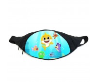 Поясная сумка бананка Акуленок Беби шарк (GB- Baby Shark 02) Gear Bag черная Поясная сумка бананка Акуленок Беби шарк (GB- Baby Shark 02) Gear Bag черная