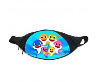Поясная сумка бананка Акуленок Беби шарк (GB- Baby Shark 09) Gear Bag черная Поясная сумка бананка Акуленок Беби шарк (GB- Baby Shark 09) Gear Bag черная