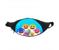 Поясная сумка бананка Акуленок Беби шарк (GB- Baby Shark 010) Gear Bag черная Поясная сумка бананка Акуленок Беби шарк (GB- Baby Shark 010) Gear Bag черная