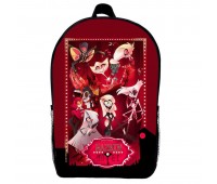 Рюкзак Готель Хазбін (School Gear bag Hazbin Hotel 01) чорний, 39 х 27 х 14 см