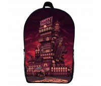 Рюкзак Готель Хазбін (School Gear bag Hazbin Hotel 02) чорний, 39 х 27 х 14 см