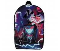 Рюкзак Готель Хазбін (School Gear bag Hazbin Hotel 04) чорний, 39 х 27 х 14 см