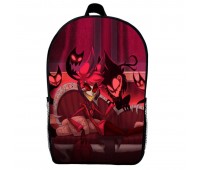 Рюкзак Готель Хазбін (School Gear bag Hazbin Hotel 09) чорний, 39 х 27 х 14 см