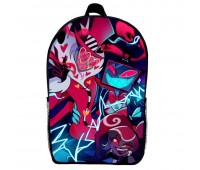 Рюкзак Готель Хазбін (School Gear bag Hazbin Hotel 011) чорний, 39 х 27 х 14 см