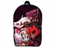 Рюкзак Готель Хазбін (School Gear bag Hazbin Hotel 012) чорний, 39 х 27 х 14 см
