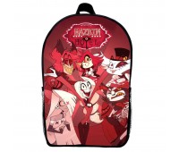 Рюкзак Готель Хазбін (School Gear bag Hazbin Hotel 013) чорний, 39 х 27 х 14 см