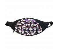 Поясная сумка бананка Хеллоу Китти Куроми (GB Kuromi Hello Kitty 05) Gear Bag черная