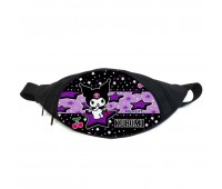 Поясная сумка бананка Хеллоу Китти Куроми (GB Kuromi Hello Kitty 06) Gear Bag черная