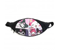 Поясная сумка бананка Хеллоу Китти Куроми (GB Kuromi Hello Kitty 07) Gear Bag черная