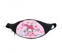Поясная сумка бананка Хеллоу Китти Куроми (GB Kuromi Hello Kitty 08) Gear Bag черная