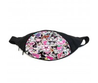 Поясная сумка бананка Хеллоу Китти Куроми (GB Kuromi Hello Kitty 09) Gear Bag черная
