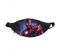 Поясная сумка бананка Железный человек (GB- Ironman 010) Gear Bag черная
