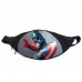 Поясная сумка бананка Капитан Америка (GB - Captain America 04) Gear Bag черная