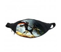 Поясная сумка бананка Локи Марвел (GB - Loki 03) Gear Bag черная