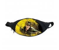 Поясная сумка бананка Локи Марвел (GB - Loki 04) Gear Bag черная
