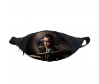 Поясная сумка бананка Локи Марвел (GB - Loki 06) Gear Bag черная