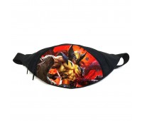 Поясная сумка бананка Росомаха люди Икс (GB - Wolverine 01) Gear Bag черная