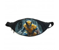 Поясная сумка бананка Росомаха люди Икс (GB - Wolverine 03) Gear Bag черная