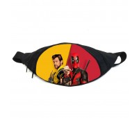 Поясная сумка бананка Росомаха и Дедпул (GB - Wolverine deadpool 06) Gear Bag черная