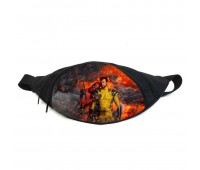 Поясная сумка бананка Росомаха и Дедпул (GB - Wolverine deadpool 08) Gear Bag черная