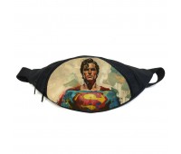 Поясная сумка бананка Супермен (GB - Superman 05) Gear Bag черная