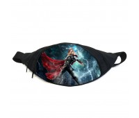 Поясная сумка бананка Тор Марвел (GB - Thor 03) Gear Bag черная