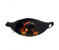 Поясная сумка бананка Халк Марвел (GB - Hulk 04) Gear Bag черная