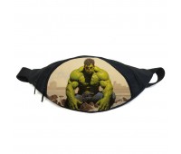 Поясная сумка бананка Халк Марвел (GB - Hulk 05) Gear Bag черная