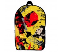 Рюкзак Дедпул та Росомаха (School Gear bag Deadpool 011) чорний, 39 х 27 х 14 см