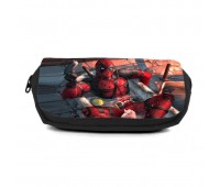 Школьный пенал Дедпул органайзер универсальный (deadpool - 0012- black) черный