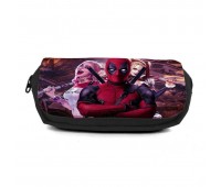 Школьный пенал Дедпул органайзер универсальный (deadpool - 0015- black) черный