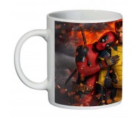 Чашка Дедпул и Росомаха (кружка supercup Deadpool Wolverine 0037)