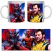 Чашка Росомаха и Дедпул (кружка supercup Wolverine Deadpool 0024)