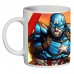 Чашка Капитан Америка (кружка supercup Captain America 008)