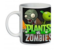 Чашка Растения против зомби (кружка supercup Plants vs Zombie 002)