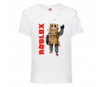 Футболка детская Роблокс (Roblox-05-1) белая 116 см