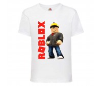 Футболка детская Роблокс (Roblox-06-1) белая 116 см