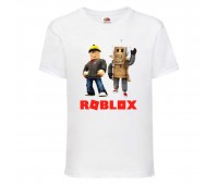 Футболка детская Роблокс (Roblox-07-1) белая 116 см