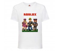 Футболка детская Роблокс (Roblox-08-1) белая 140 см