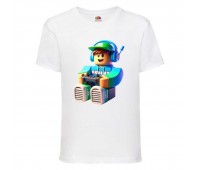 Футболка детская Роблокс (Roblox-013-1) белая 128 см