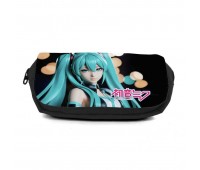 Школьный пенал Мику Хацунэ органайзер универсальный (hatsune miku - 001- black) черный