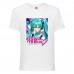 Футболка детская Мику Хацунэ (Miku Hatsune 006) белая 164 см