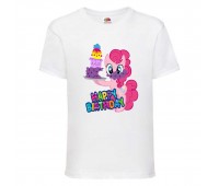 Футболка детская Мой маленький пони МЛП (My little pony 002) белая 164 см