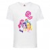 Футболка детская Мой маленький пони МЛП (My little pony 008) белая 104 см