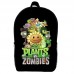 Рюкзак школьный Растения против зомби (Plants vs Zombie 04 School Gear bag) черный, 39 х 27 х 14 см