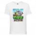 Футболка детская Растения против зомби (Plants vs Zombies 001) белая 128 см