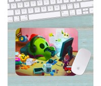 Коврик для мыши Бравл Старс Brawl Stars маленький 017 (180х220х3мм) Коврик для мыши Бравл Старс Brawl Stars маленький 017 (180х220х3мм)