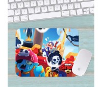 Коврик для мыши Бравл Старс Brawl Stars маленький 022 (180х220х3мм) Коврик для мыши Бравл Старс Brawl Stars маленький 022 (180х220х3мм)