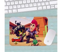 Коврик для мыши Бравл Старс Brawl Stars маленький 024 (180х220х3мм) Коврик для мыши Бравл Старс Brawl Stars маленький 024 (180х220х3мм)